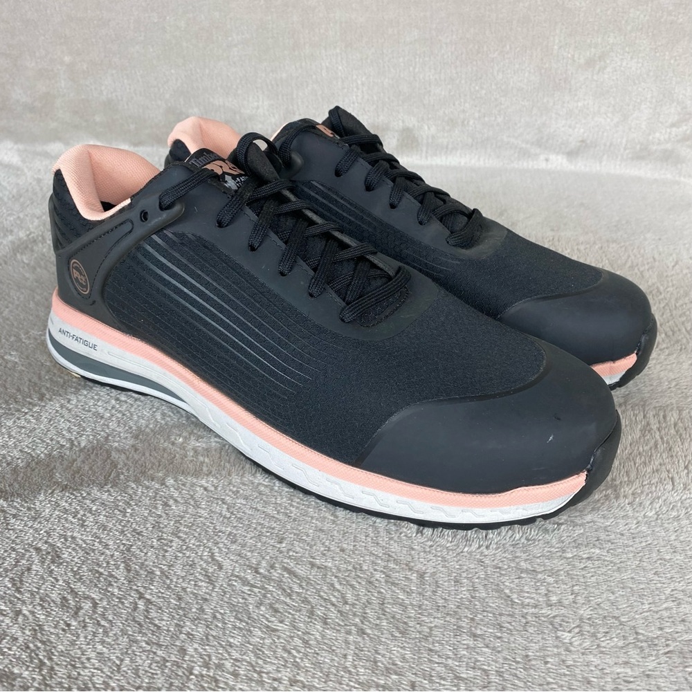 Timberland‎ PRO Drivetrain Women Shoes Size 12 Black Pink Composite Toe Work NEW